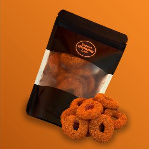 Aros de durazno enchilados